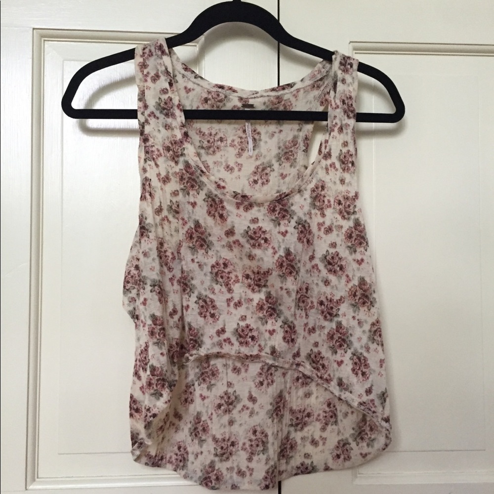 Free People Floral Tank Top